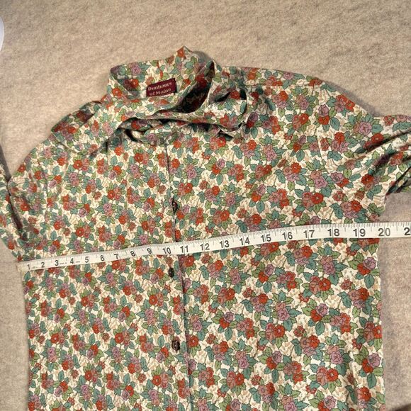 Vtg Liberty of London Floral Pussybow button down blouse Women’s 10 (fits 6/8) - Picture 6 of 8